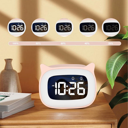 Rosa dag och natt väckarklocka