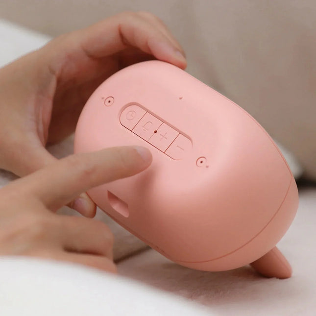 Söt kanin väckarklocka med nattlampa