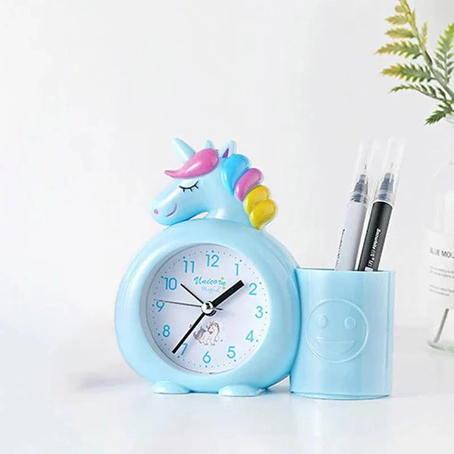Söt enhörning väckarklocka för barnrum