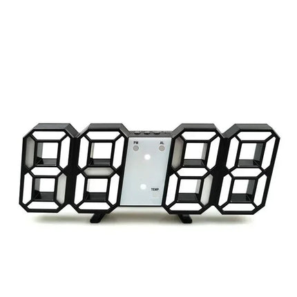 Digital LED väckarklocka med 3D-siffror