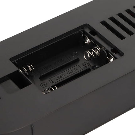 Batteridriven digital väckarklocka med ljus