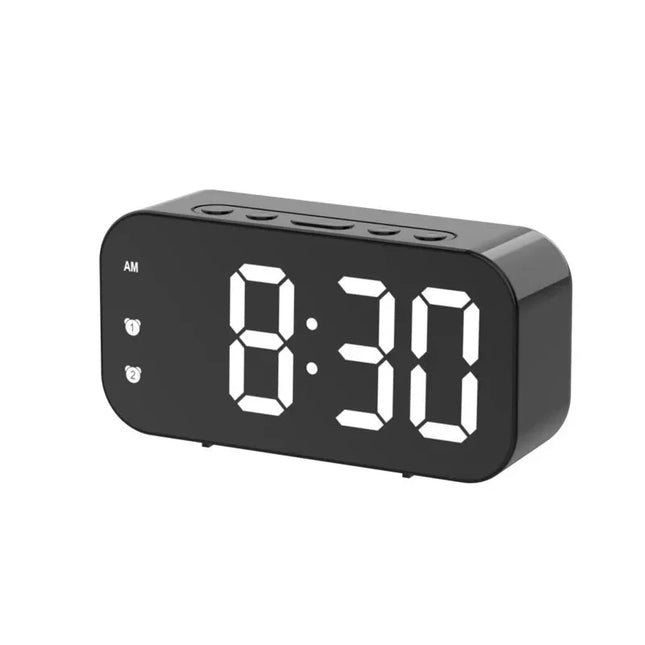 Digital LED-väckarklocka med spegeldisplay