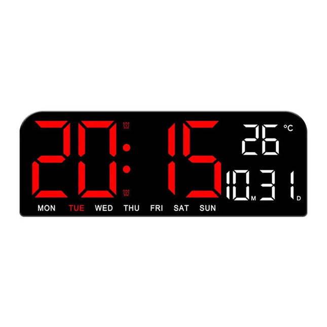 Digital väckarklocka med stor LED-display