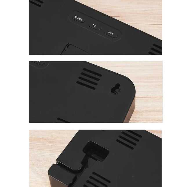 Digital väckarklocka med stor LED-display