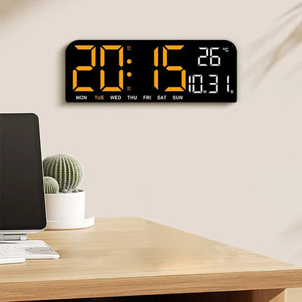 Digital väckarklocka med stor LED-display