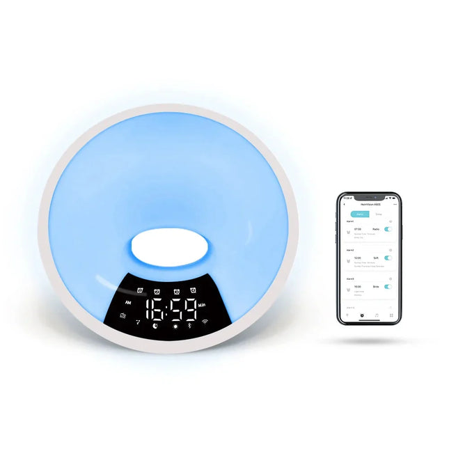 Wake-up light med soluppgångssimulering