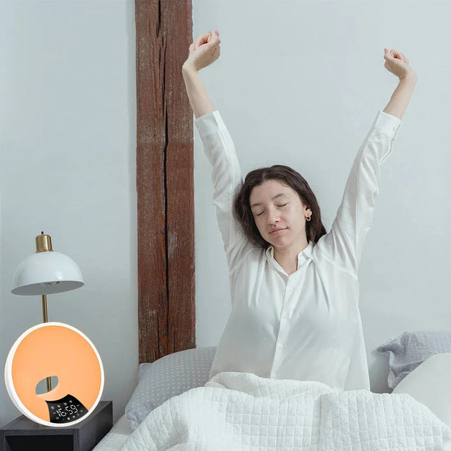 Wake-up light med soluppgångssimulering