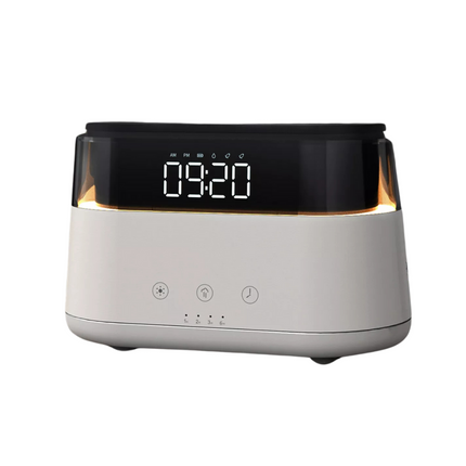 Väckarklocka med doftspridare och ljus
