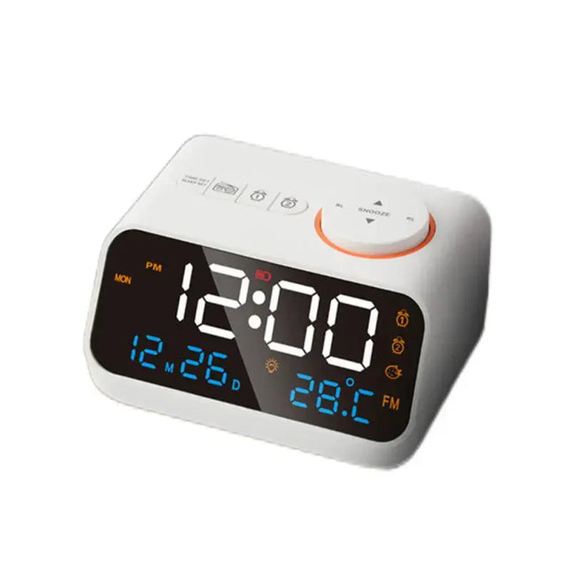 Uppladdningsbar digital klockradio med display