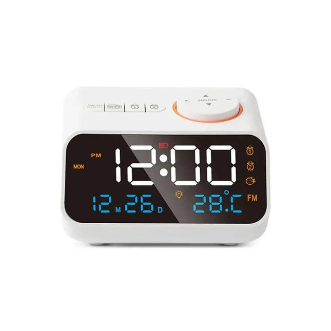 Uppladdningsbar digital klockradio med display