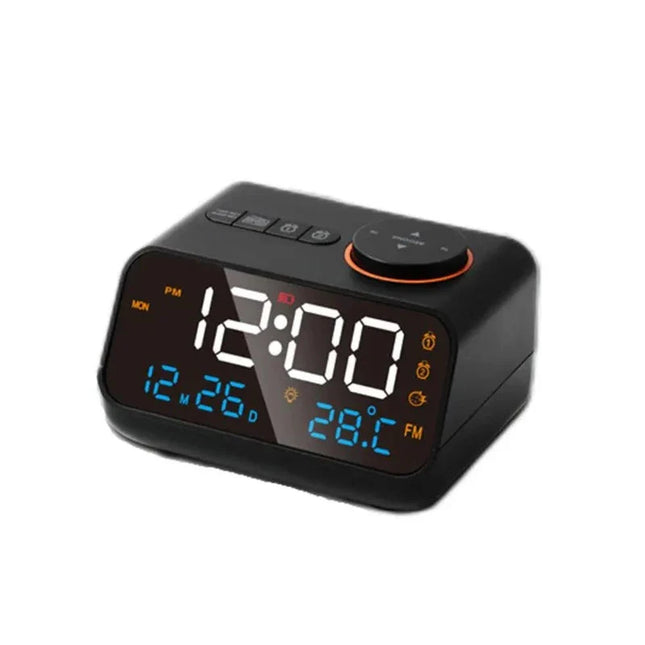 Uppladdningsbar digital klockradio med display