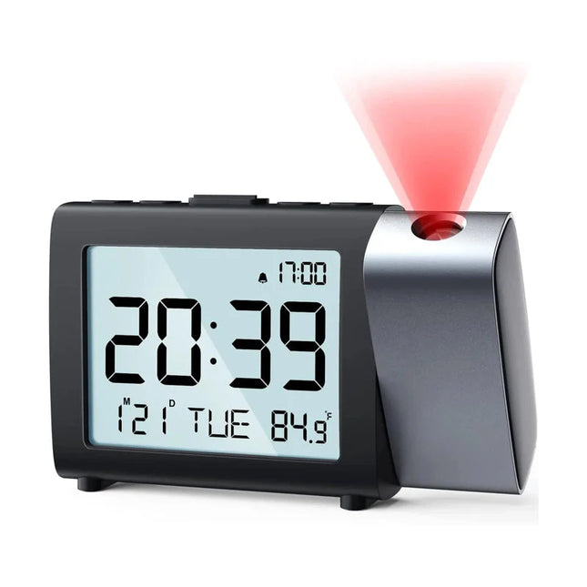 Batteridriven projektorklocka för sovrum