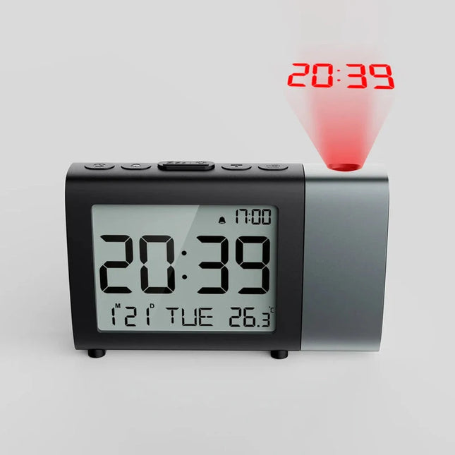 Batteridriven projektorklocka för sovrum