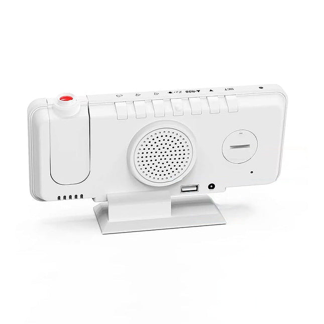 Projektorklocka med spegel för sovrummet