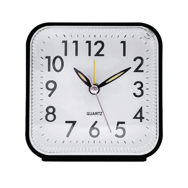 Enkel analog väckarklocka med batteri