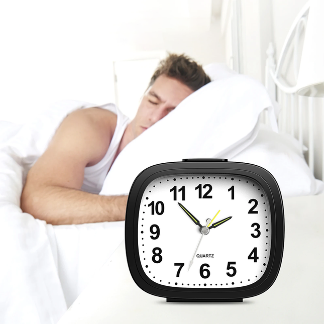 Tyst analog väckarklocka för sovrum