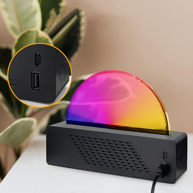 Väckarklocka med soluppgång och solnedgång