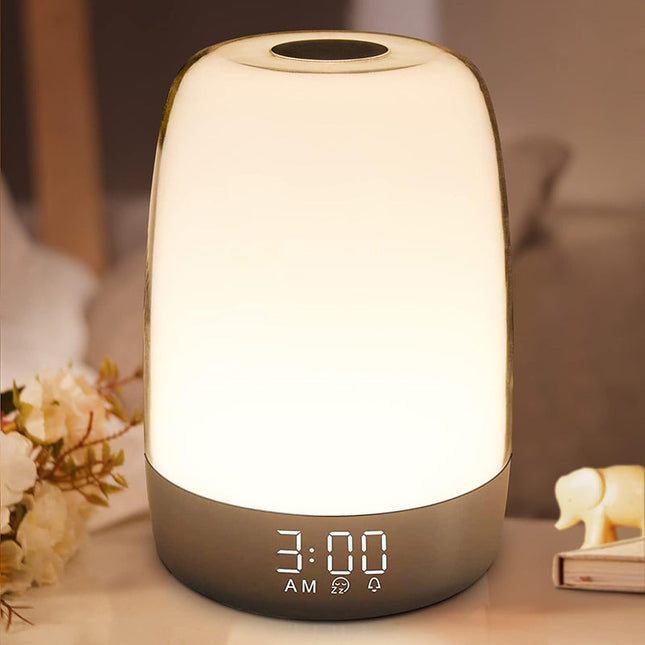 Wake-up light sänglampa med klocka