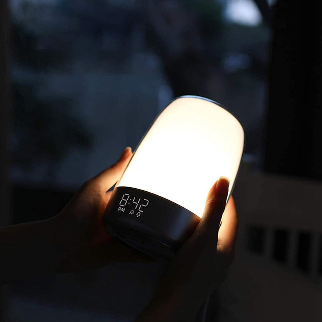 Wake-up light sänglampa med klocka