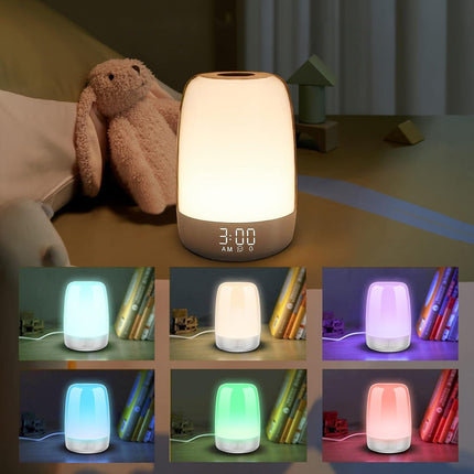 Wake-up light sänglampa med klocka