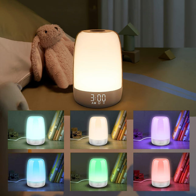 Wake-up light sänglampa med klocka