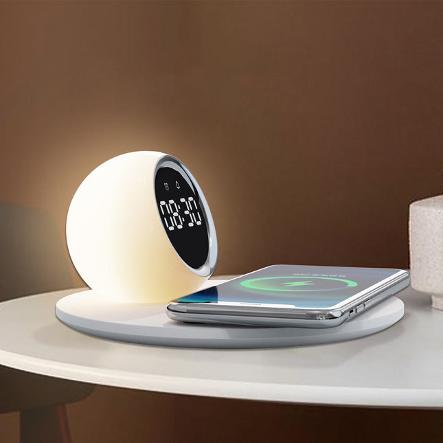 Wake-up light för tonåring med laddare