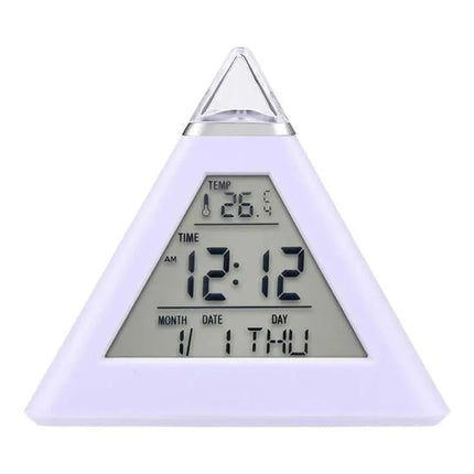 Pyramid väckarklocka med nattlampa vuxna