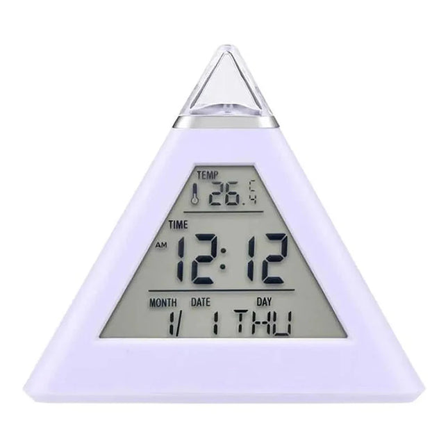 Pyramid väckarklocka med nattlampa vuxna