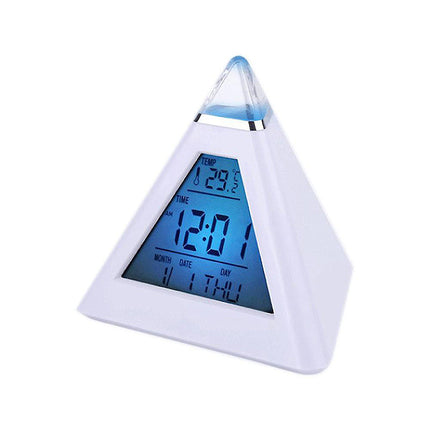 Pyramid väckarklocka med nattlampa vuxna