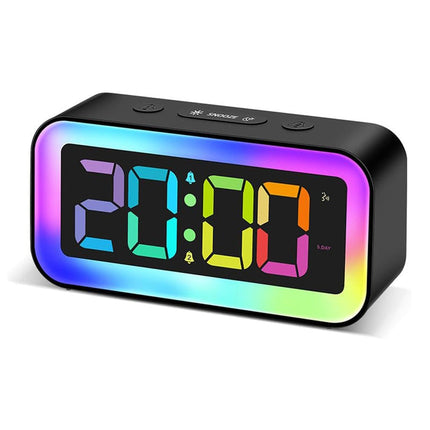 Lysande digital väckarklocka med nattlampa